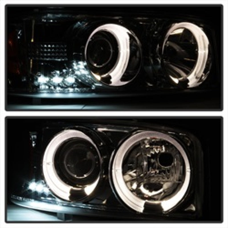 Spyder GMC Sierra 1500/2500/3500 99-06 Projector Headlights LED Halo LED Smoke PRO-YD-CDE00-HL-SMC 5009371 5009371 Photo - Unmounted