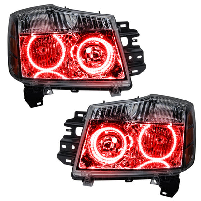 ORACLE Lighting 08-15 Nissan Armada Pre-Assembled LED Halo Headlights -Red 8106-003 8106-003 Photo - Primary