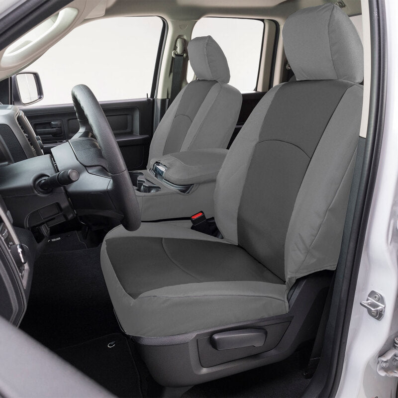 Covercraft 24-25 Ford F250-F550 Endura PrecisionFit Custom Front Row Seat Covers-Charcoal/Silver GTF4423ABENCS GTF4423ABENCS Photo - Primary