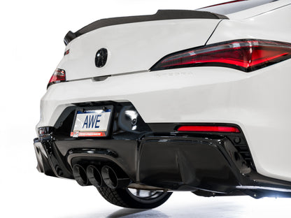 AWE Tuning 2024 Acura Integra Type S DE5 FWD Track Edition Exhaust w/ Triple Diamond Black Tips 3020-53335 3020-53335 Photo - Mounted