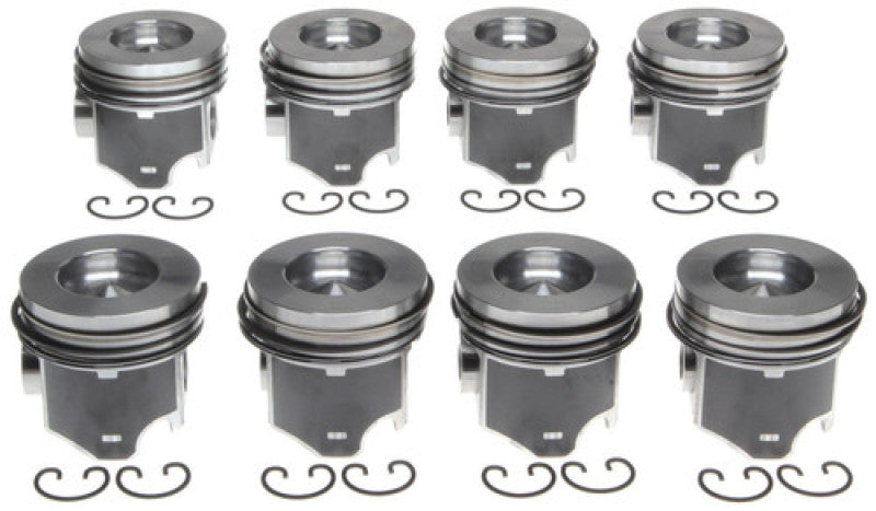 Mahle OE Navistar MaxxForce 7 6.4L Dsl (0.75mm) Reduced Comp Ceramic Coated Top Pistons - Set of 8 2243953C075MM