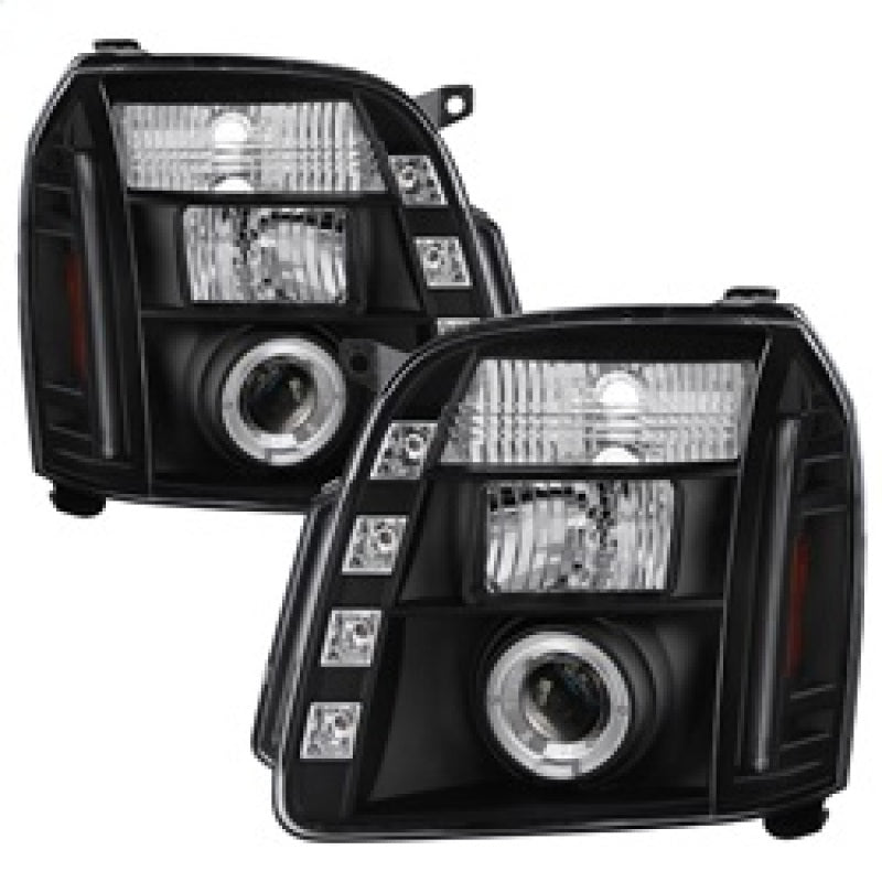 Spyder GMC Yukon 07-14/GMC Yukon Denali 07-14Projector Headlights LED Halo LED Blk PRO-YD-GY07-HL-BK 5029331 5029331 Photo - Primary
