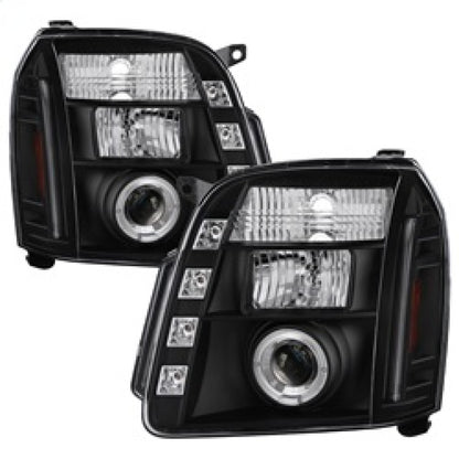 Spyder GMC Yukon 07-14/GMC Yukon Denali 07-14Projector Headlights LED Halo LED Blk PRO-YD-GY07-HL-BK 5029331 5029331 Photo - Primary