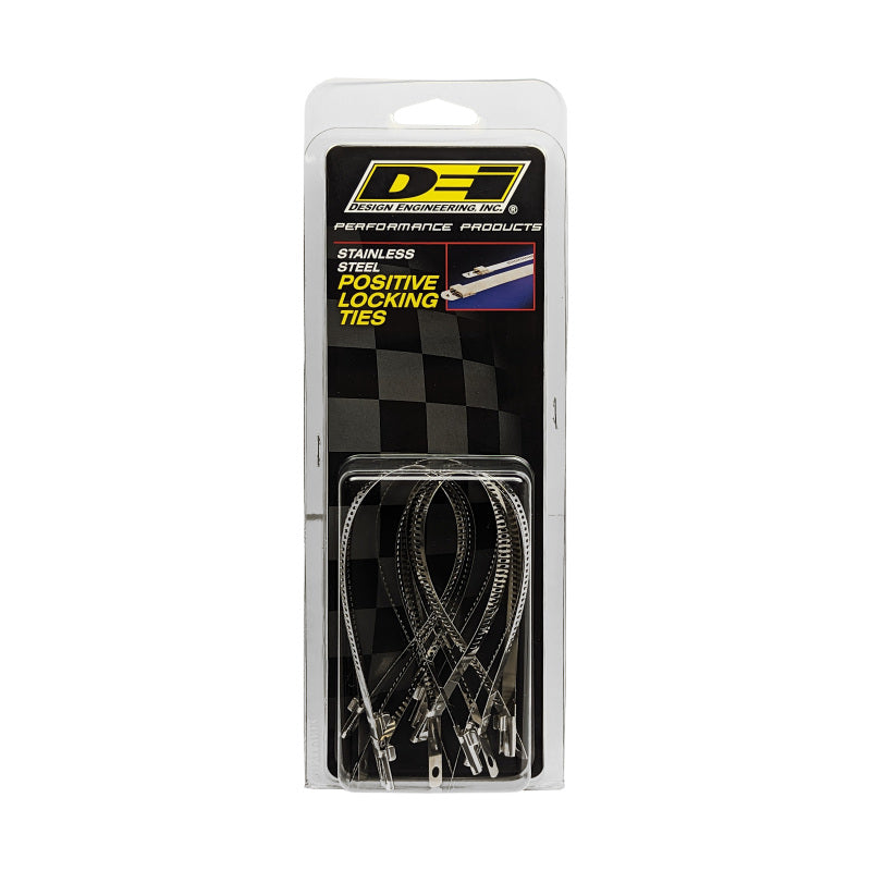 DEI Stainless Steel Positive Locking Tie 1/4in (7mm) x 9in - 8 per pack 10208 10208 Photo - Unmounted