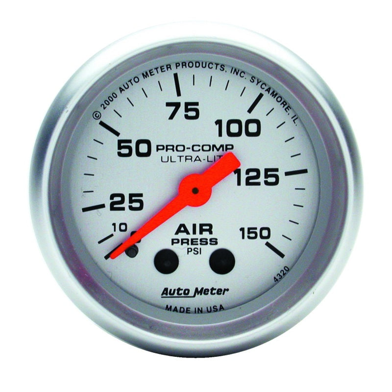 Autometer Ultra-lite Air Pressure Mechanical Gauge Universal 4320 Photo - Primary