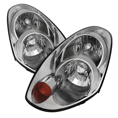 SPYDER Xtune Infiniti G35 05-06 Sedan Crystal Headlights Xenon/Hid Model Only Chrome HD-JH-IG354D-HID-C 9023910 9023910 Photo - Primary