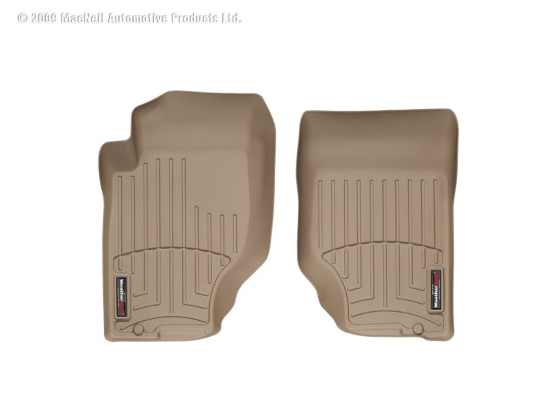 WeatherTech WT FloorLiner - Front - Tan Floor Mats Floor Mats - Rubber main image