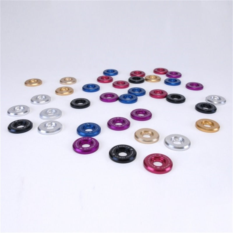 Skunk2 Large Fender Black Anodized Washer Kit (6 Pcs.) 649-05-0225 Photo - Unmounted