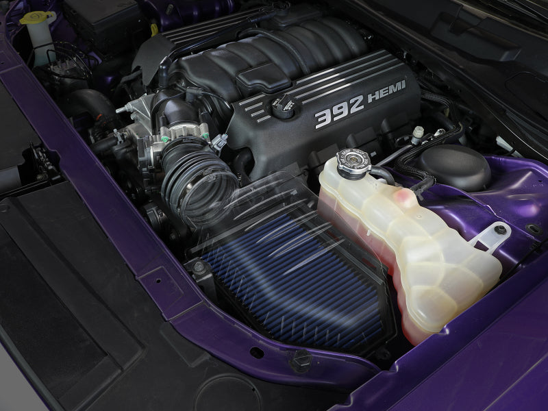 aFe MagnumFORCE Intake Super Stock Pro 5R Media Dodge Challenger 15-20 V6-3.6L/V8-5.7L/6.4L/6.2L 55-10001R 55-10001R Photo - Mounted