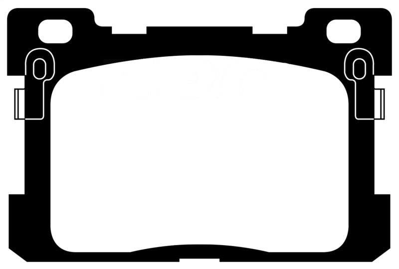 EBC 2017+ Genesis G90 5.0L Yellowstuff Rear Brake Pads DP43077R DP43077R Photo - Primary