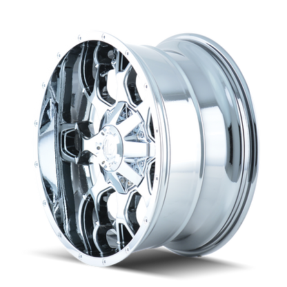 Mayhem 8015 Warrior 20x10 / 5x127 BP / -25mm Offset / 87mm Hub Chrome Wheel 8015-2152C 8015-2152C Photo - Primary