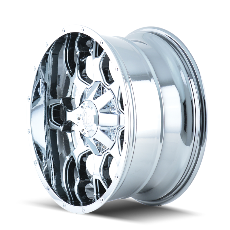 Mayhem 8015 Warrior 20x9 / 6x120 BP / 0mm Offset / 78.1mm Hub Chrome Wheel 8015-2994C 8015-2994C Photo - Primary