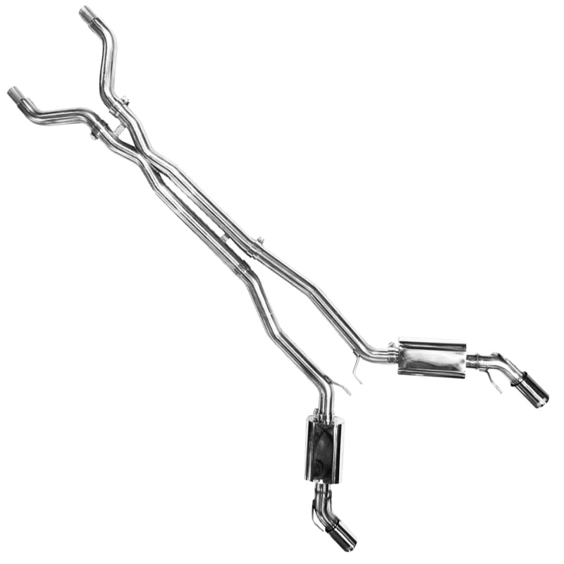Kooks Complete 3" OEM Style Cat-back Exhaust System.  Includes: 3" X-Pipe, 22504200 Photo - Unmounted
