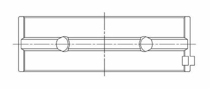 ACL Race Series Main Bearings Mitsubishi 4B11T Size: STD 5M1237H-STD Technical Drawing