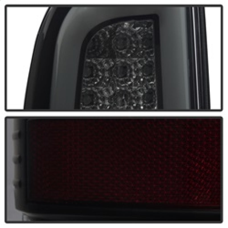 Spyder 08-16 Ford Super Duty F-250 V3 Light Bar LED Tail Lights - Blk Smoke ALT-YD-FS07V3-LBLED-BSM 5084729 5084729 Photo - Unmounted