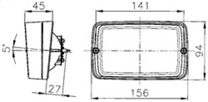 Hella Worklight 1Ga H15522007 H15522007 Technical Drawing