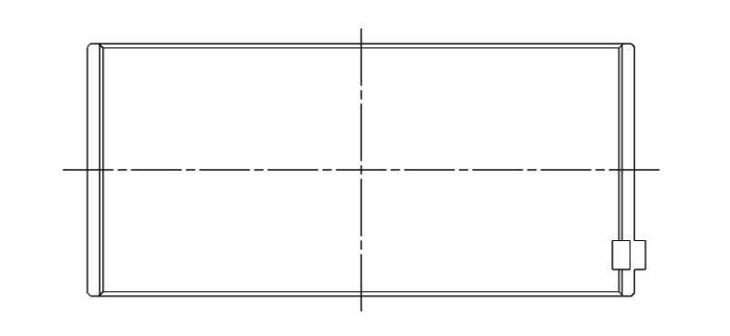 ACL Volvo 2.0/2.3 (B200/B204/B230/B234) Race Series Standard Size Race Conrod Bearing Kit (Set of 4) 4B2726H-STD 4B2726H-STD Technical Drawing