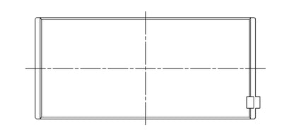 ACL Volvo 2.0/2.3 (B200/B204/B230/B234) Race Series Standard Size Race Conrod Bearing Kit (Set of 4) 4B2726H-STD 4B2726H-STD Technical Drawing