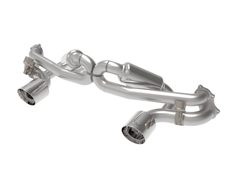 aFe MACHForce XP 2.25in-2.5in 304SS Exhaust Cat-Back 20-22 Porsche Cayman GT4 (718) - Polished Tips 49-36443-P 49-36443-P Photo - Primary
