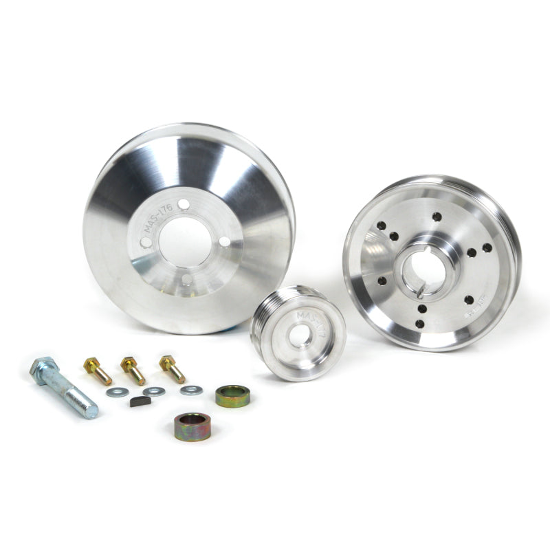 BBK Performance 96-01 Mustang GT/Cobra 3 PC Underdrive Pulley Kit (Aluminum) 1555 Photo - Primary