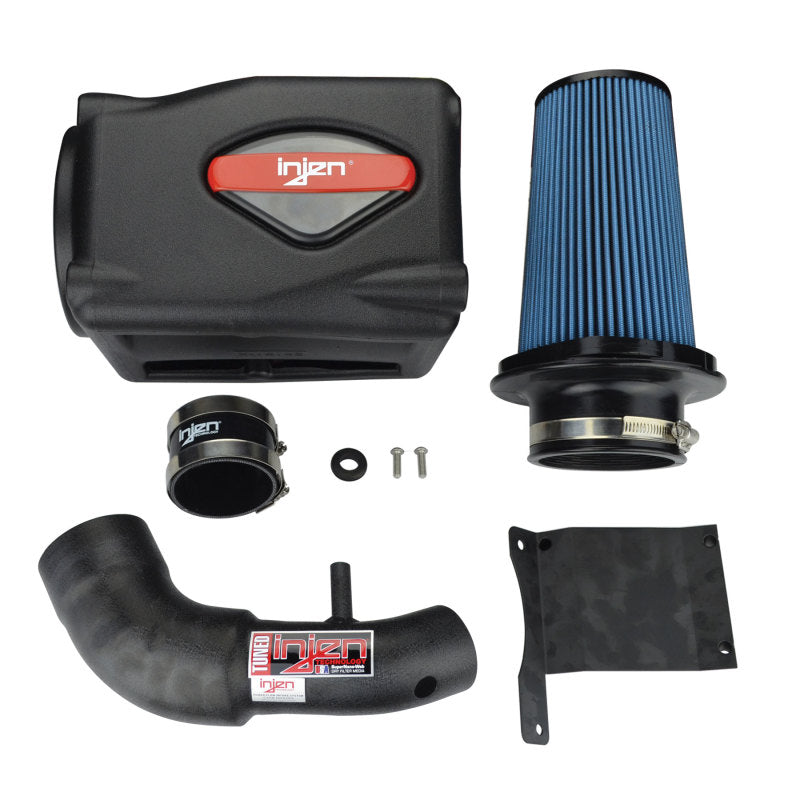 Injen 07-09 Wrangler 3.8L V6 w/ Box Wrinkle Black Power-Flow Air Intake System PF5002WB PF5002WB Photo - out of package
