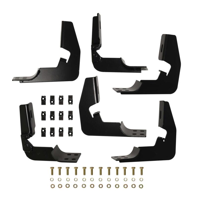 Westin 2014-2018 Chevy Silverado 1500 Dbl/Crew Cab Premier Oval Nerf Step Bar Mount Kit - Black 22-2015 22-2015 Photo - Primary