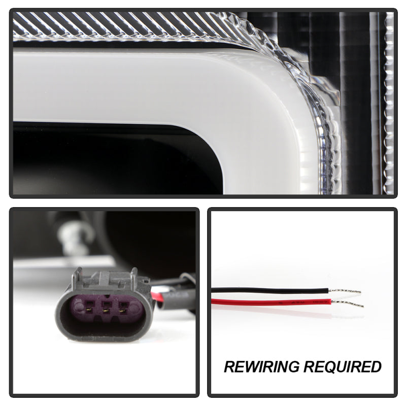 Spyder 17-18 Ford F250/F350/F450 Halogen Model Only -White Light Bar- Black- PRO-YD-FS17HALSI-BK 5087850 5087850 User 3