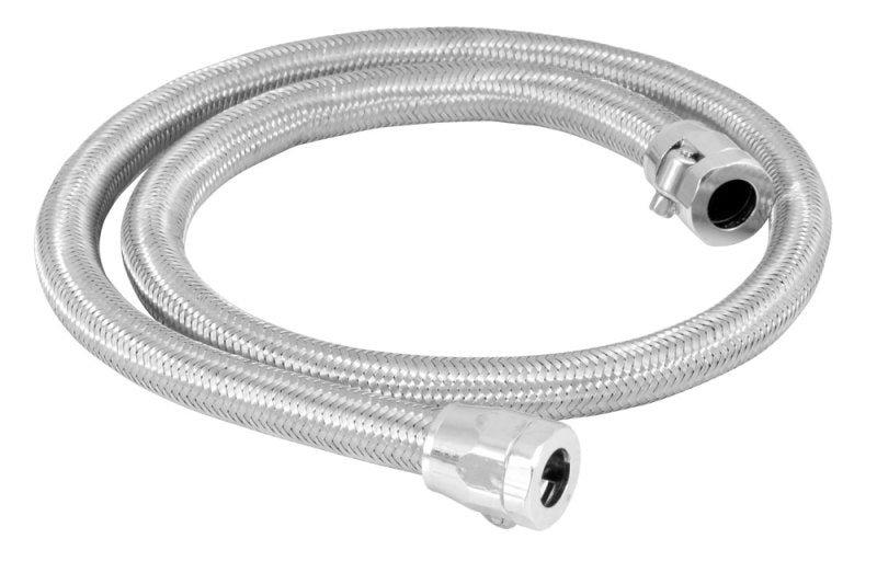 Spectre Stainless Steel Flex Fuel Line 3/8in. ID - 3ft. w/Chrome Clamps 29498 29498 Photo - Primary