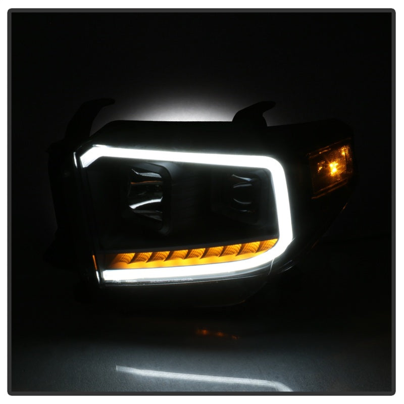 SPYDER xTune 14-17 Toyota Tundra DRL LED Light Bar Projector Headlights - Black (PRO-JH-TTU14-LB-BK) 9043024 9043024 Photo - Unmounted