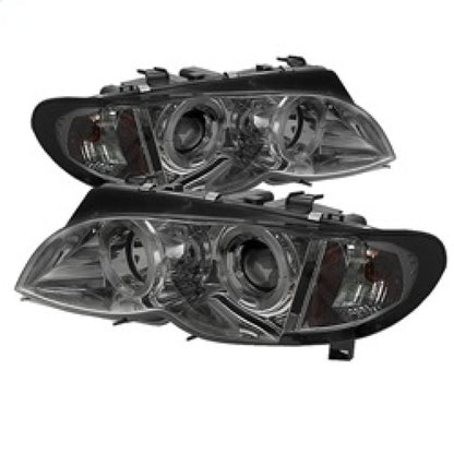 Spyder BMW E46 3-Series 02-05 4DR Projector Headlights 1PC LED Halo Smke PRO-YD-BMWE4602-4D-AM-SM 5042422 5042422 Photo - Primary