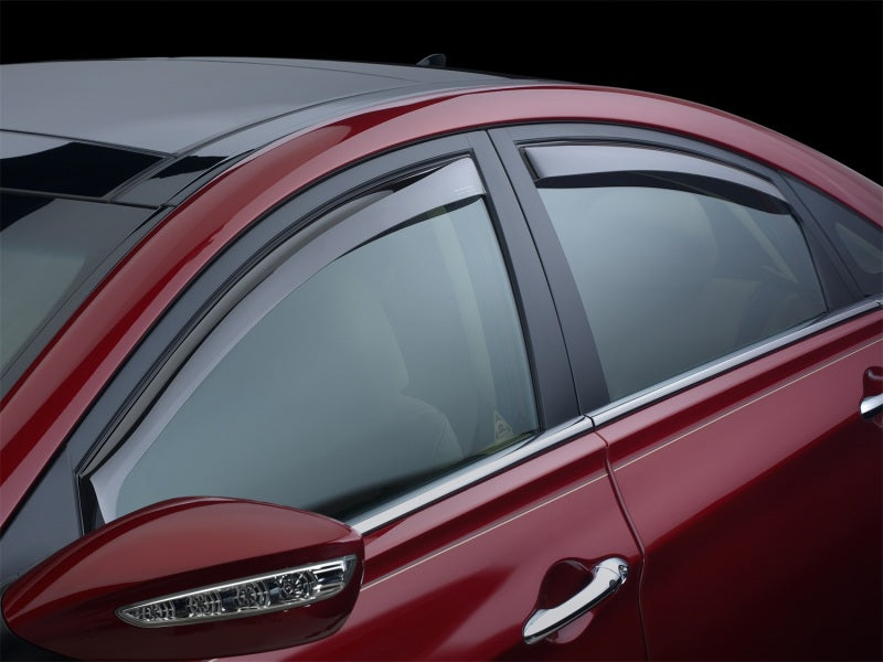 WeatherTech 15+ Chevy Coloroado Front and Rear Side Window Deflectors - Dark Smoke 80766 Photo - Mounted