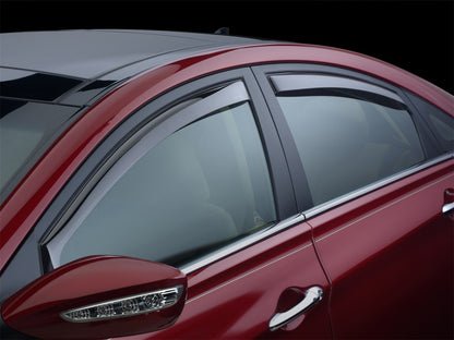 WeatherTech 15+ Chevy Coloroado Front and Rear Side Window Deflectors - Dark Smoke 80766 Photo - Mounted