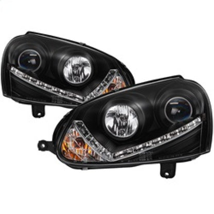 Spyder Volkswagen GTI 06-09/Jetta 06-09 Halogen Model Only - DRL Black PRO-YD-VG06-DRL-BK 5017505 5017505 Photo - Primary