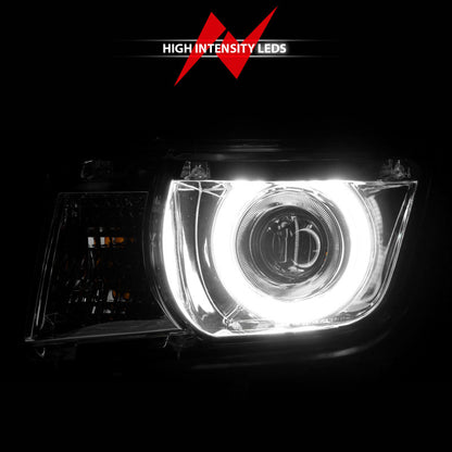 Anzo 2010-2013 Chevrolet Camaro Projector Headlights w/ Halo Chrome (CCFL) 121311 Photo - lifestyle view
