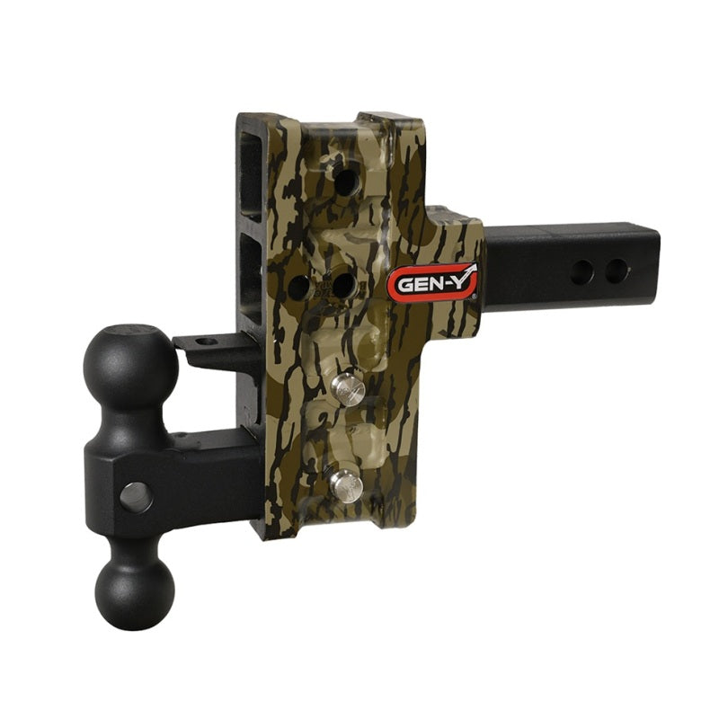 GEN-Y Hitch Gen-Y Mega Duty 2in Shank 5in Offset Drop 2K TW 16K Hitch w/GH-051 Dual-Ball/GH-032 - Mossy Oak GH-224-MO GH-224-MO User 1