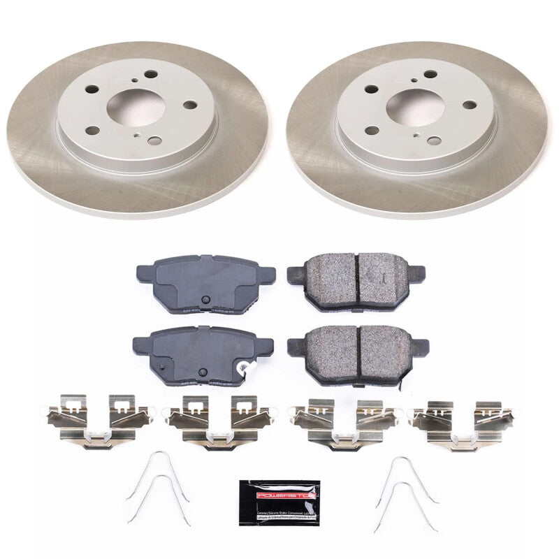 PowerStop Power Stop 17-18 Toyota Corolla iM Rear Semi-Coated Rotor Kit SC7753 SC7753 Photo - Primary
