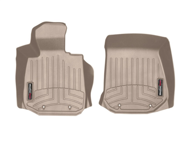 WeatherTech WT FloorLiner - Front - Tan Floor Mats Floor Mats - Rubber main image