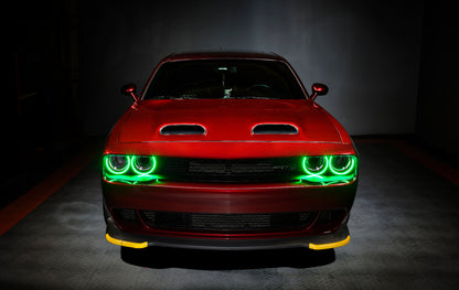 ORACLE Lighting Oracle 15-21 Dodge Challenger Dynamic Surface Mount Headlight Halo Kit - ColorSHIFT - Dynamic 3990-332 3990-332 User 5