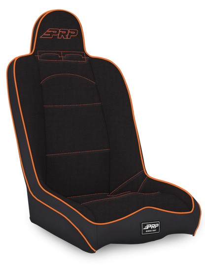 PRP Seats PRP Daily Driver High Back Suspension Seat- Black/Orange Tweed A140110-50-207 A140110-50-207 Photo - Primary