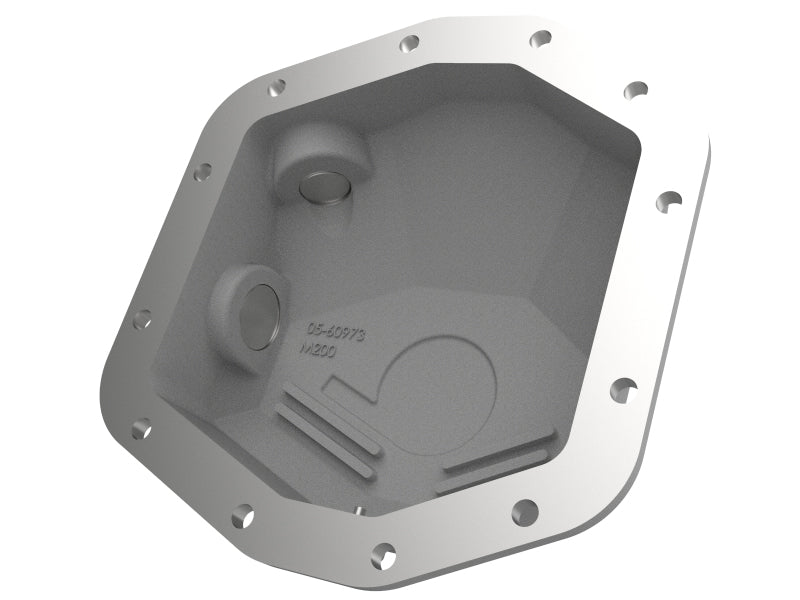 aFe Power Street Series Rear Differential Cover Raw w/Machined Fins 18-21 Jeep Wrangler JL Dana M200 46-71090A 46-71090A Photo - Unmounted