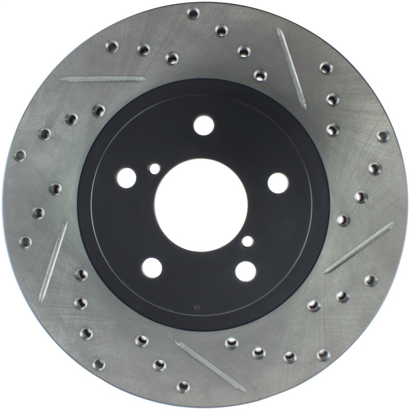 StopTech Sport Drilled/Slotted Brake Rotor; Front Left 127.47012L Photo - Primary