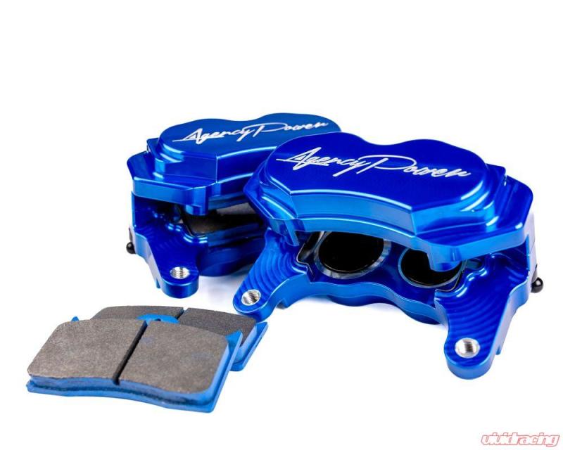 Agency Power Big Brake Kit Front and Rear Blue Ice Polaris RZR Turbo 14-18 AP-RZR-460-BLU