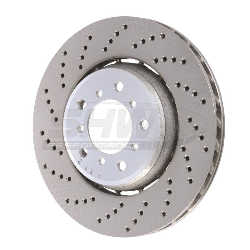 SHW Performance SHW 01-06 BMW M3 3.2L Left Front Cross-Drilled Lightweight Brake Rotor (European Model) BFL42841 BFL42841 Photo - Primary