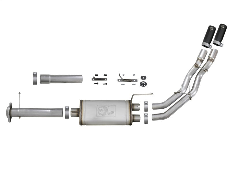aFe Cat Back Exhaust Black - Ford F-150 11-14 49-43078-B Photo - Unmounted
