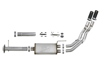 aFe Cat Back Exhaust Black - Ford F-150 11-14 49-43078-B Photo - Unmounted
