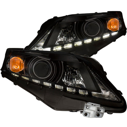 Anzo 2010-2012 Lexus Rx350 Projector Headlights w/ U-Bar Black 111322 Photo - Primary