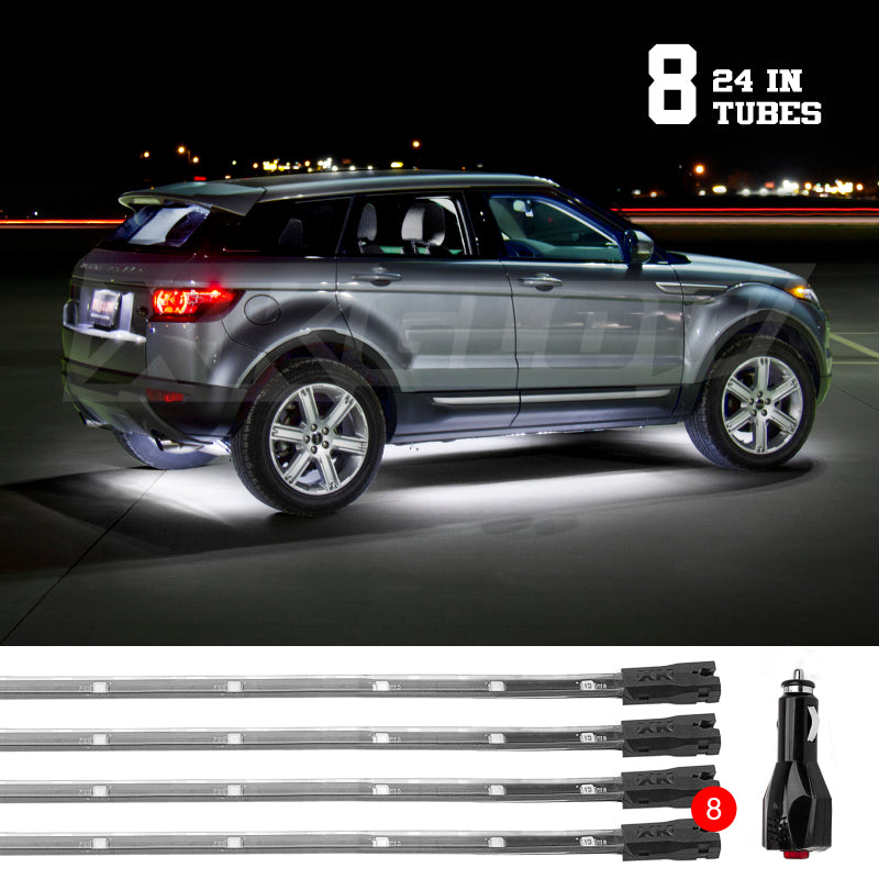 XKGLOW XK Glow Tube Single Color Underglow LED Accent Light Car/Truck Kit White - 8x24In XK041002-W XK041002-W User 1
