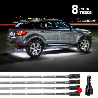 XKGLOW XK Glow Tube Single Color Underglow LED Accent Light Car/Truck Kit White - 8x24In XK041002-W XK041002-W User 1