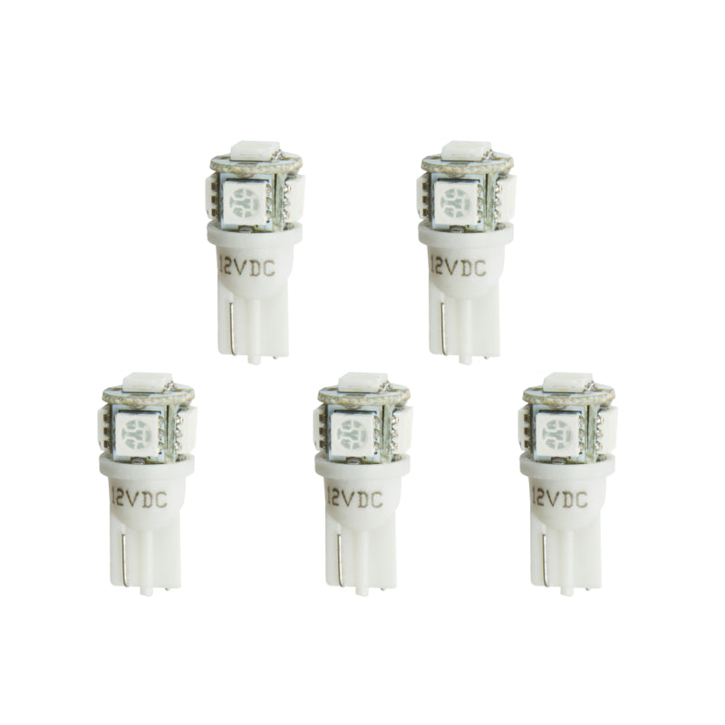 Autometer Led Bulb, Replacement, T3 Wedge, White, 5 Pack 3288-K Photo - Primary