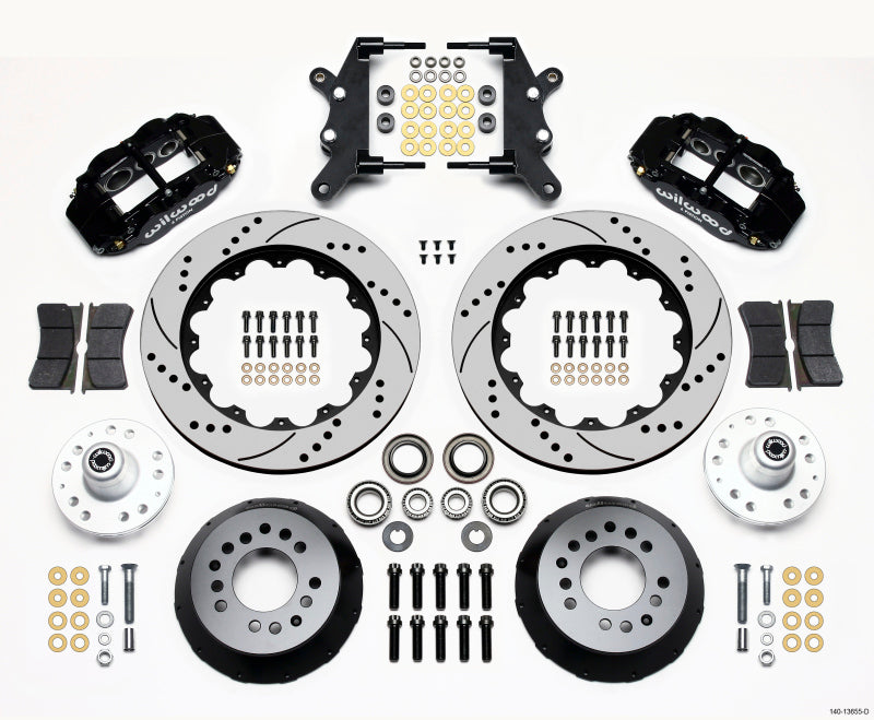 Wilwood Narrow Superlite 6R Front Hub Kit 14.00in Drilled 60-68 Ford / Mercury Full Size / Galaxie 140-13655-D 140-13655-D Photo - Primary